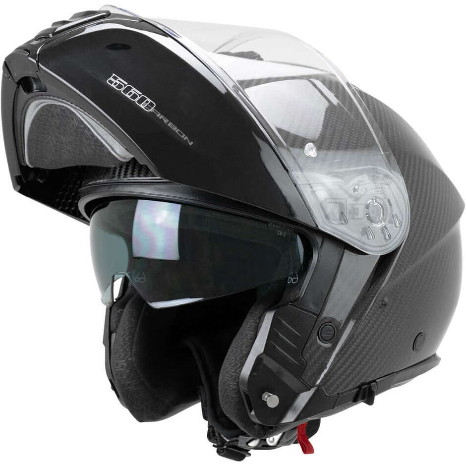 Casco Moto Modulare P/J CGM 560C MAD PRO Carbon Nero