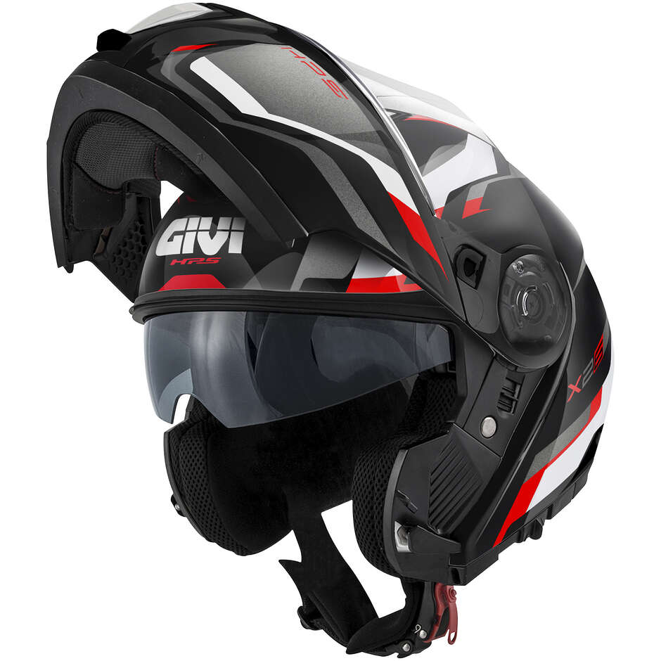 Casco Moto Modulare P/J Givi X.26 CENTURY Nero Titanium Rosso