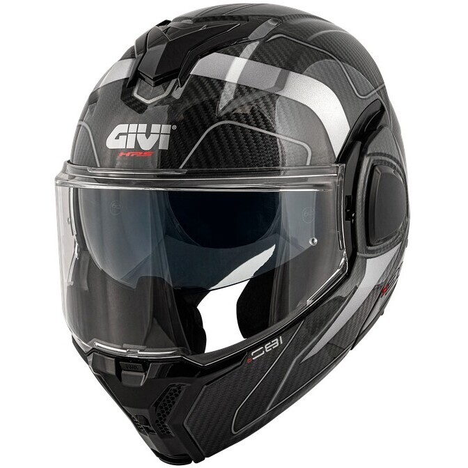 Casco Moto Modulare P/J X36 Carbonio Grigio taglia S