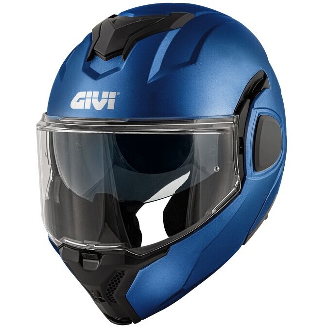 Casco Moto Modulare P/J X36 FIBRA Blu Opaco taglia 2XL