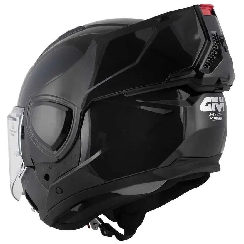 Casco Moto Modulare P/J Givi X36 Fibra Nero Metallizzato