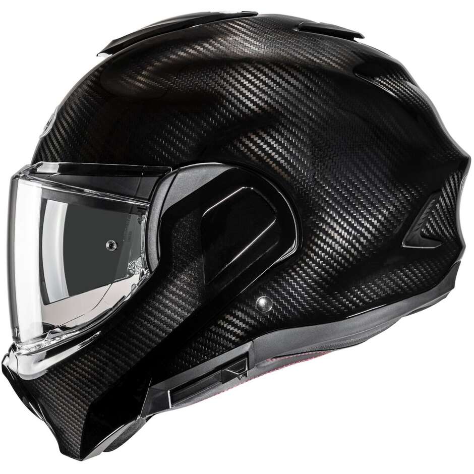 Casco Moto Modulare P/J Hjc F100 CARBON Nero