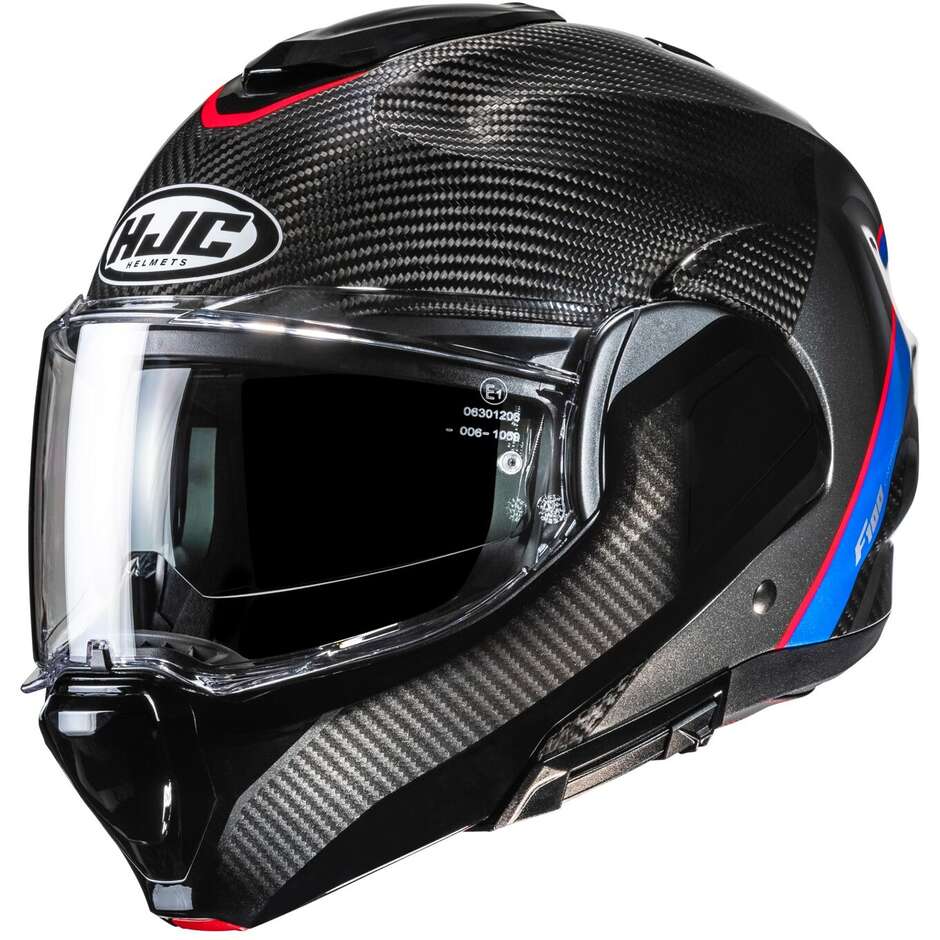 Casco Moto Modulare P/J Hjc F100 CARBON STAN MC21