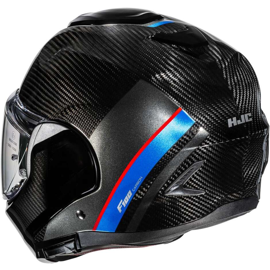 Casco Moto Modulare P/J Hjc F100 CARBON STAN MC21