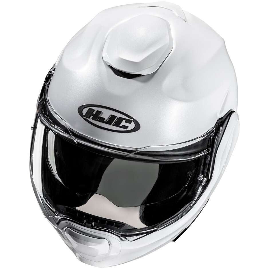 Casco Moto Modulare P/J Hjc F100 Perla Bianco