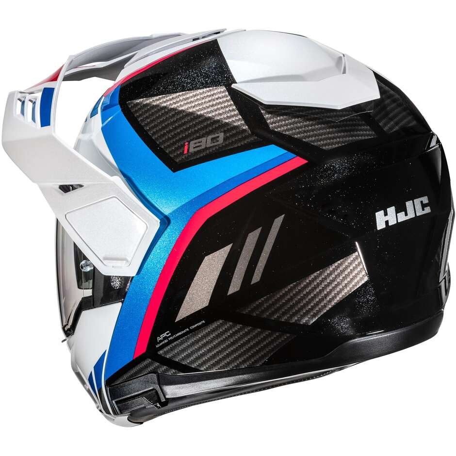 Casco Moto Modulare P/J Hjc i80 IMES MC21 Blu Bianco Rosso