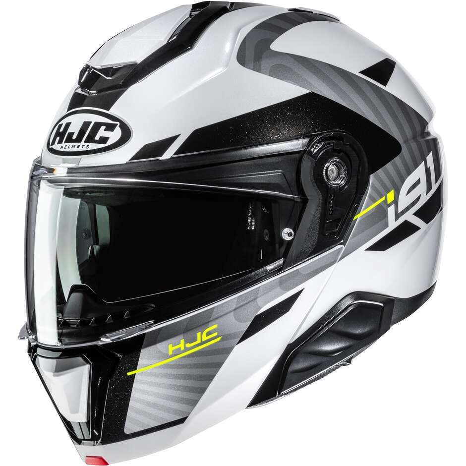 Casco Moto Modulare P/J Hjc i91 GAIA MC10 Bianco
