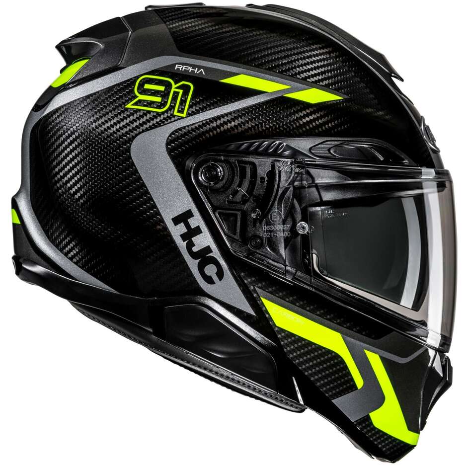 Casco Moto Modulare P/J Hjc RPHA 91 CARBON LAGOS MC3H