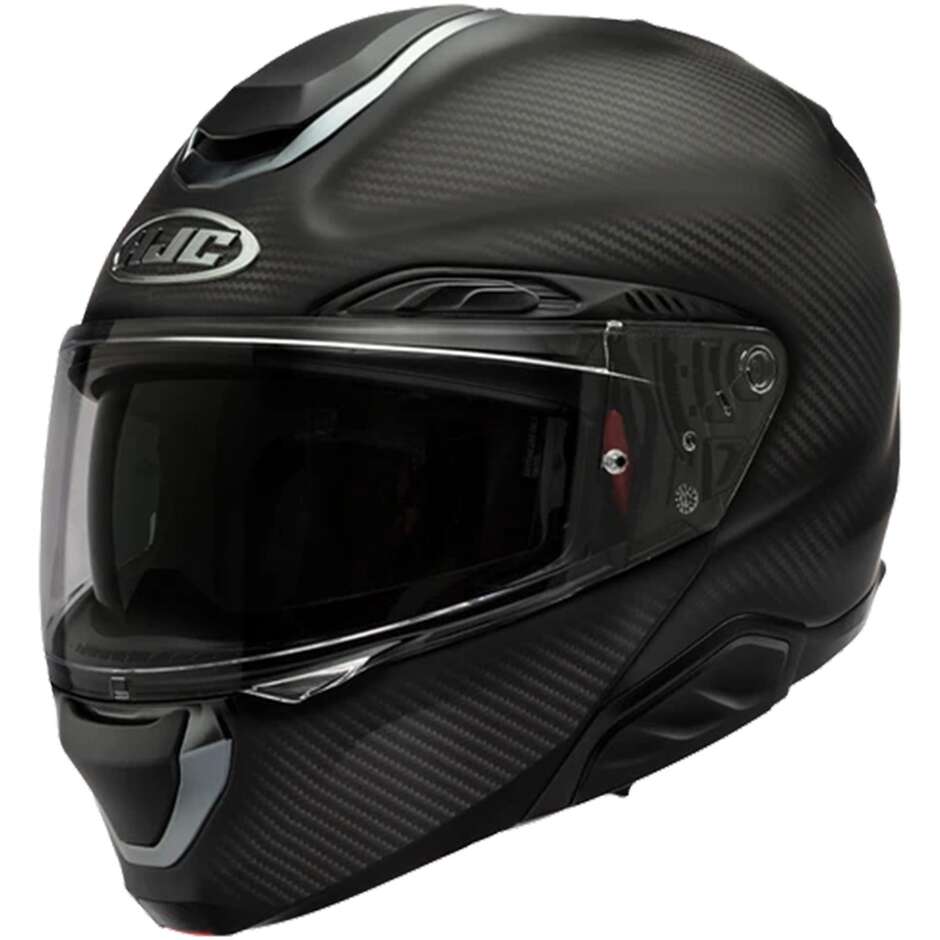 Casco Moto Modulare P/J Hjc RPHA 91 CARBON SOLID Nero Opaco
