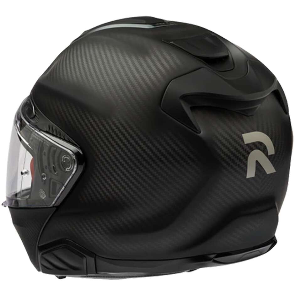 Casco Moto Modulare P/J Hjc RPHA 91 CARBON SOLID Nero Opaco