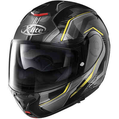 CASCO N100-5 PLUS OVERLAND 033 NOLAN - CASCO MODULARE NERO/GIALLO