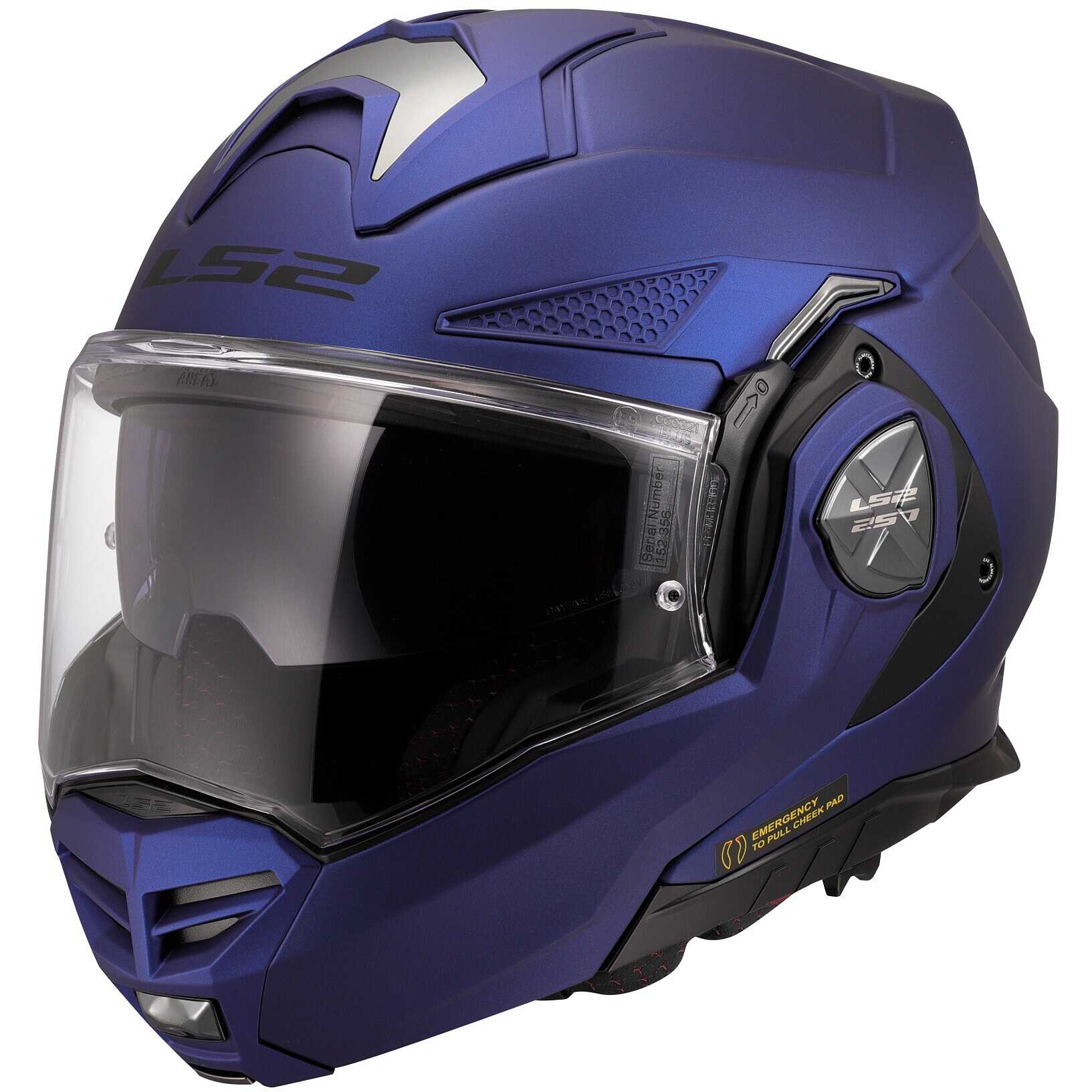 Casco Modulare LS2 STROBE II - Taglia L, Navy Blue, Omologato ECE 22.06 - Foto 7