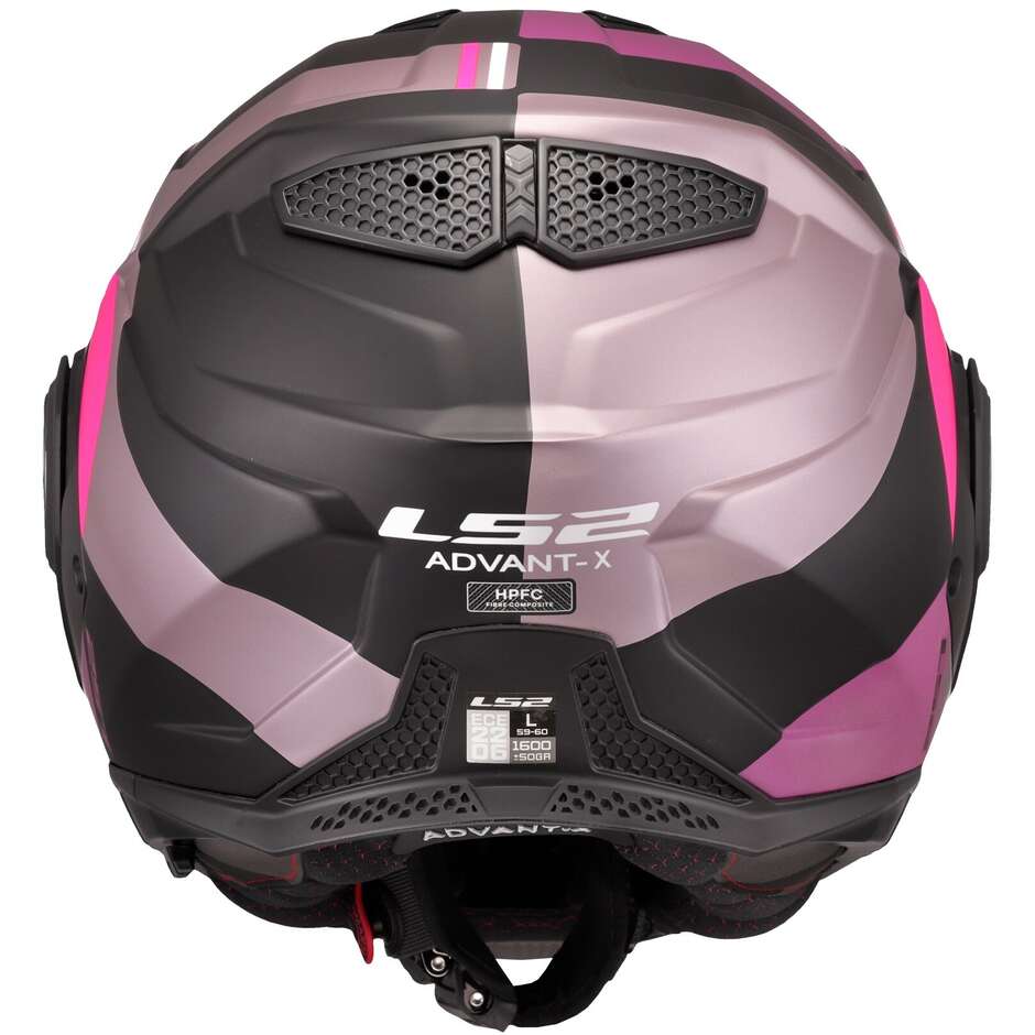 Casco Moto Modulare P/J in HPFC LS2 FF901 ADVANT X ULTRA Grigio Porpora
