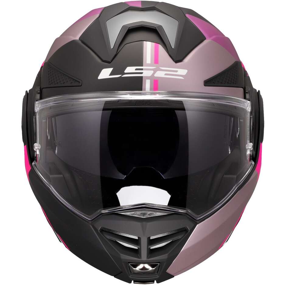 Casco Moto Modulare P/J in HPFC LS2 FF901 ADVANT X ULTRA Grigio Porpora