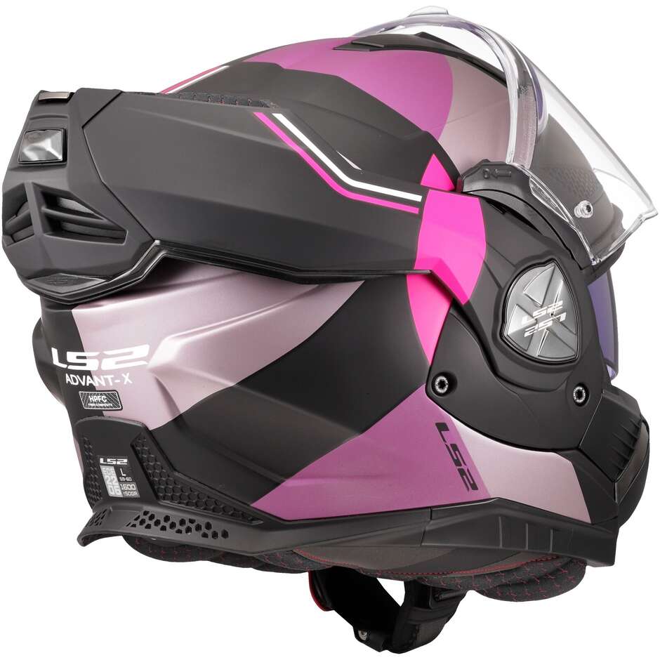 Casco Moto Modulare P/J in HPFC LS2 FF901 ADVANT X ULTRA Grigio Porpora
