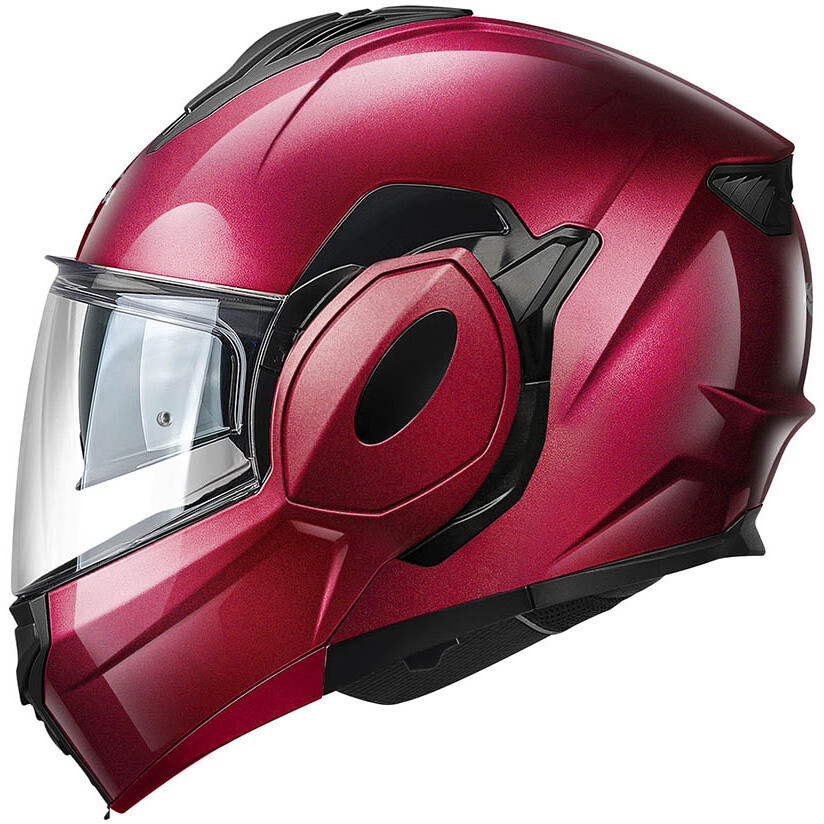 Casco Moto Modulare P/J Kappa KV55 Bordeaux Lucido