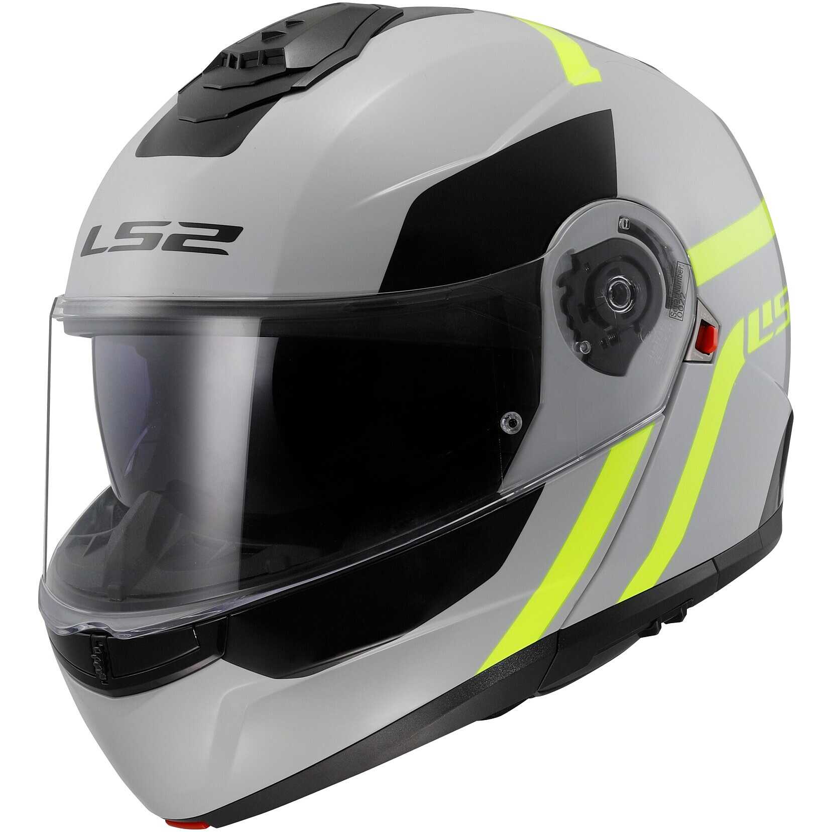 Casco Moto Modulare P/J Ls2 FF908 STROBE II MONZA Nero Opaco Giallo Fluo 250163 Zoom