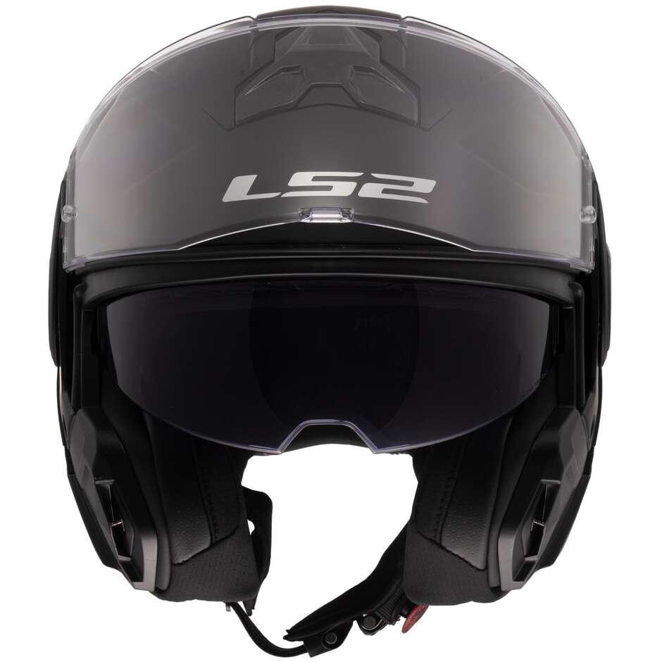 Casco Moto Modulare P/J LS2 FF910 ADVANT II SOLID Nero Opaco