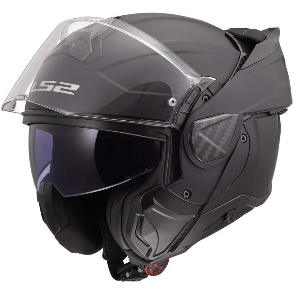 Casco Moto Modulare P/J LS2 FF910 ADVANT II SOLID Nero Opaco