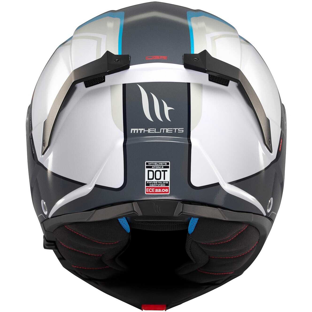 DOBLE XX MT Helmets Casco Modulare Atom 2 Nero Lucido 22.06 con Occhiali Solari Casco Unisex Omologazione P/J (L 59/60