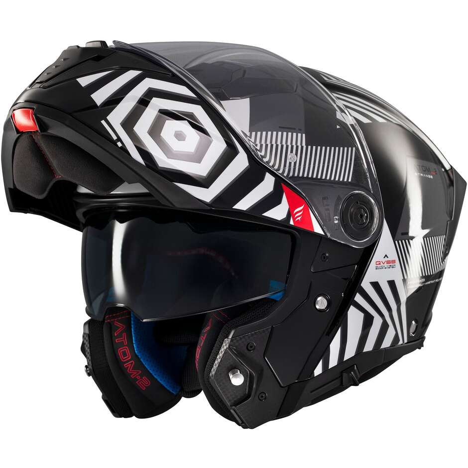 Casco Moto Modulare P/J ATOM 2 SV STRANGE B2 Luci taglia XS