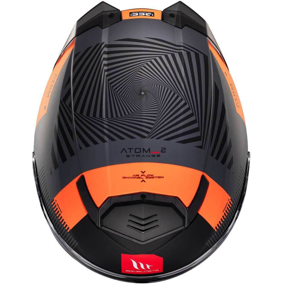Casco Moto Modulare P/J Mt Helmets ATOM 2 SV STRANGE C4 Opaco