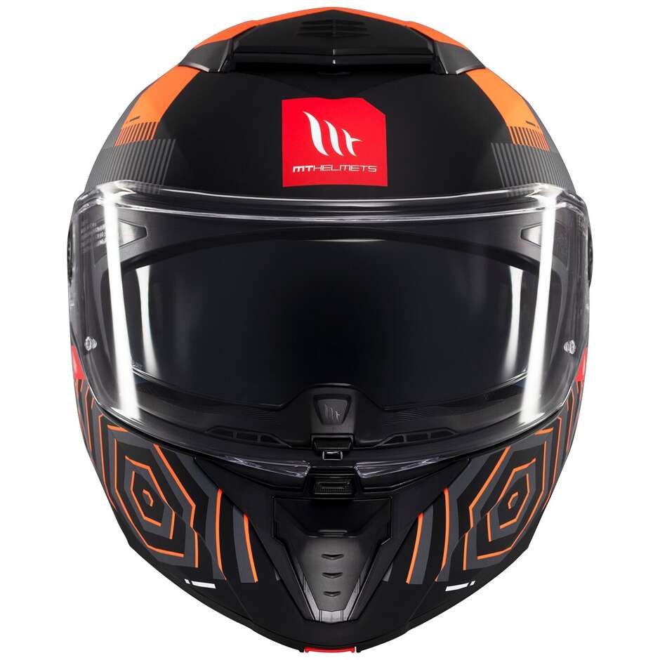 Casco Moto Modulare P/J Mt Helmets ATOM 2 SV STRANGE C4 Opaco