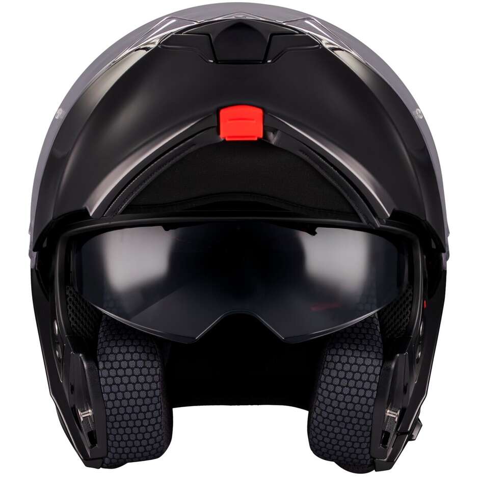 Casco Moto Modulare P/J Mt Helmets GENESIS SV PURE A1 Nero Lucido
