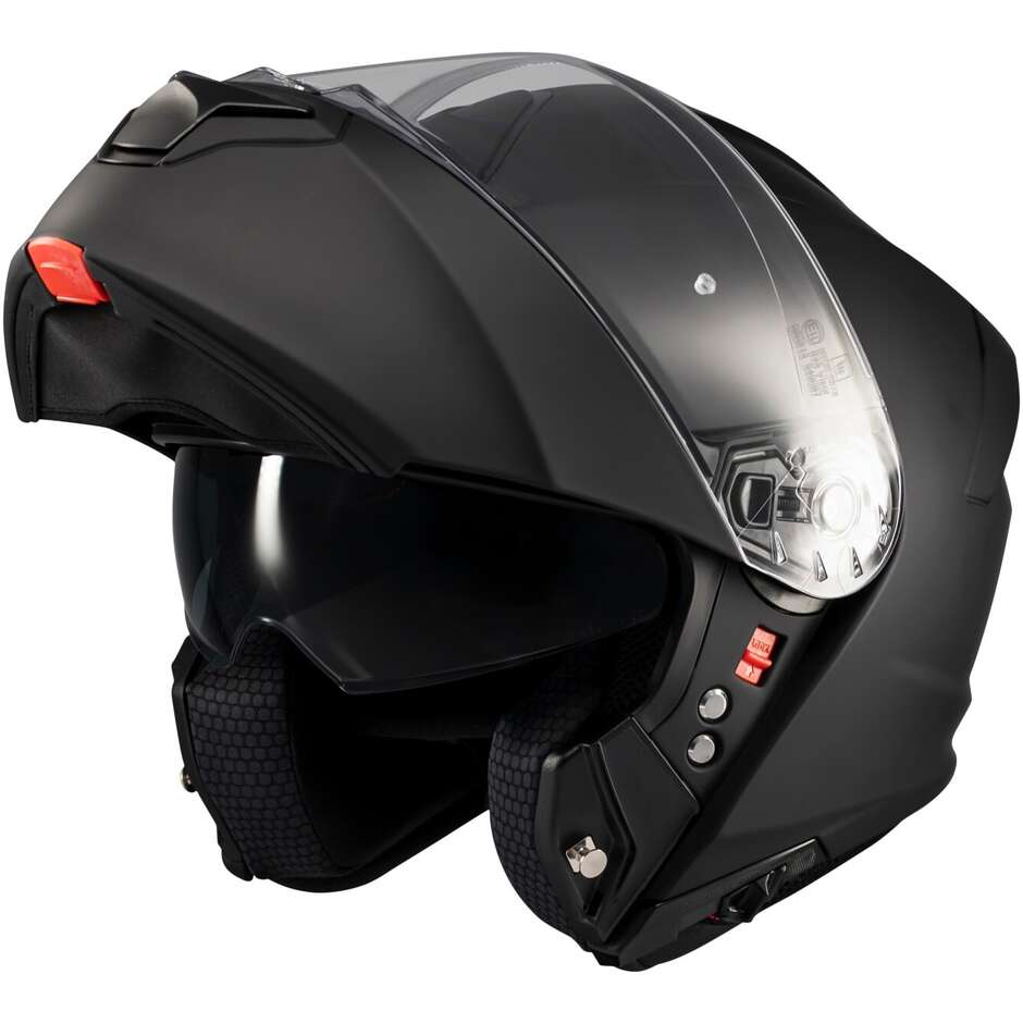 Casco Moto Modulare P/J Mt Helmets GENESIS SV PURE A1 Nero Opaco