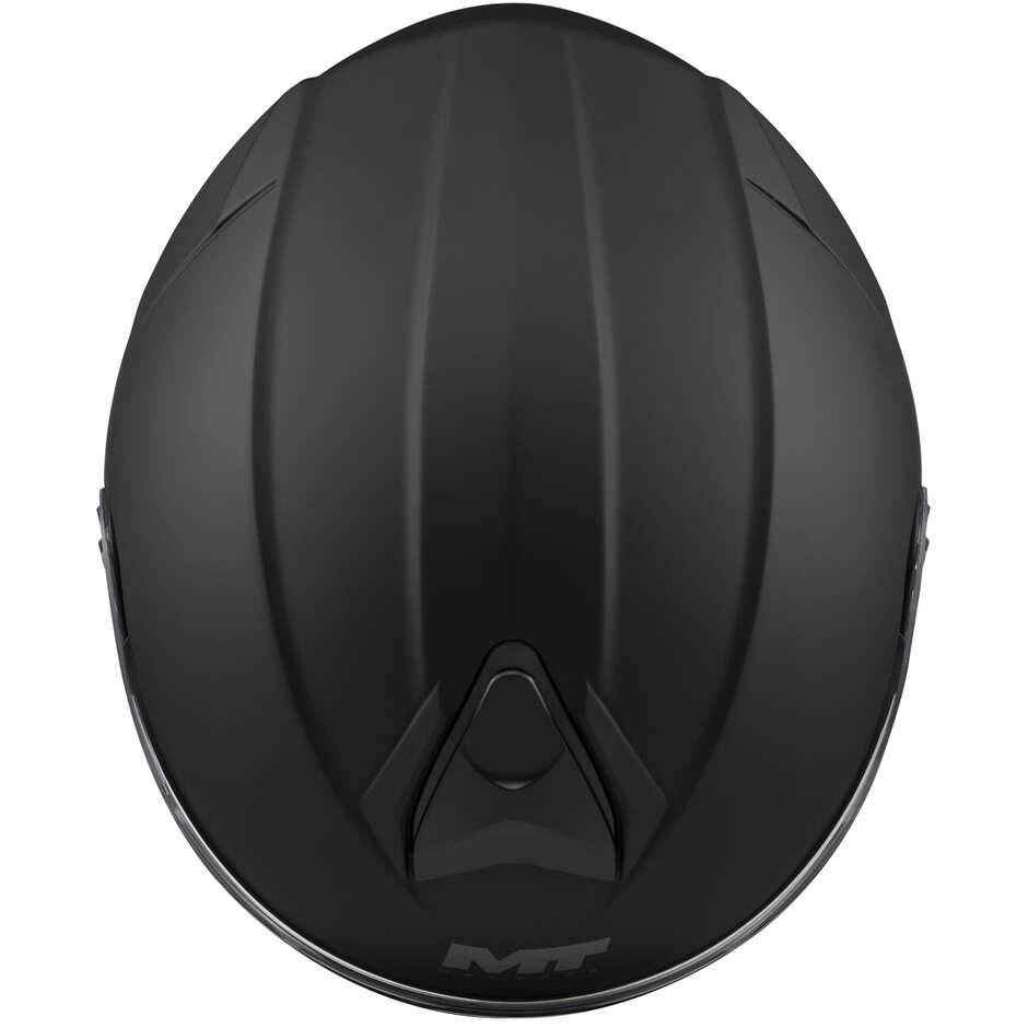 Casco Moto Modulare P/J Mt Helmets GENESIS SV PURE A1 Nero Opaco