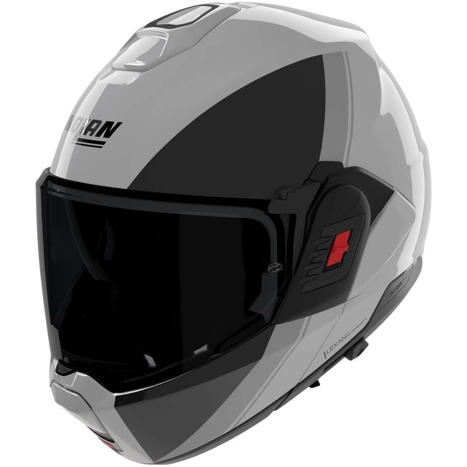 Casco Moto Modulare P/J Nolan N120-1 VERNICIATURA SPECIALE 355 Grigo Nero Lucido