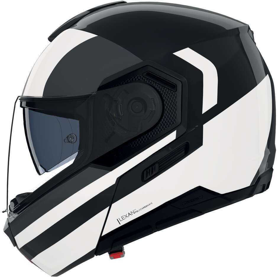 Casco Moto Modulare P/J N90-3 06 ROBOTO 348 Nero Argen taglia S