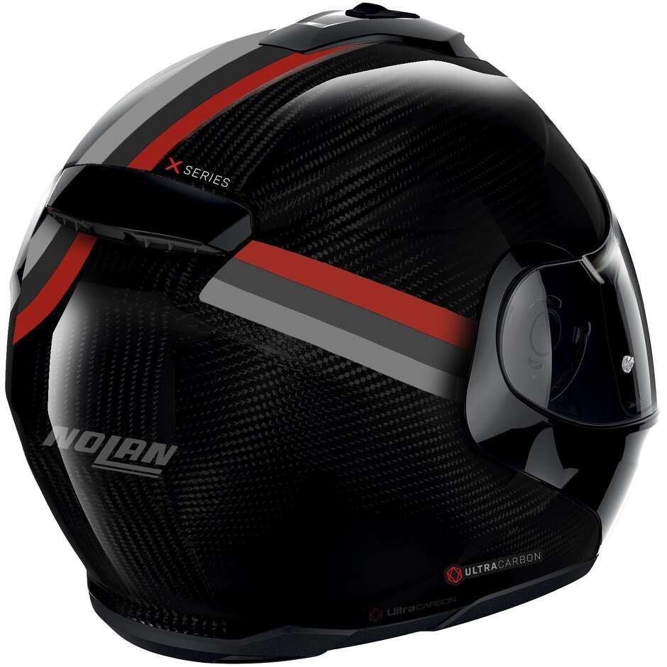 Casco Moto Modulare P/J Nolan X-1005 ULTRA GEMINI 350 Nero Rosso Blu