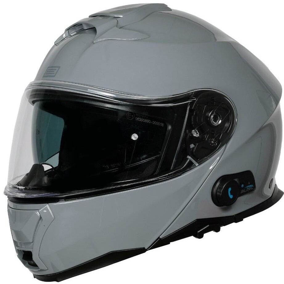 Casco Moto Modulare P/J Origine ORIGINE LOGIC + BT SOLID Grigio
