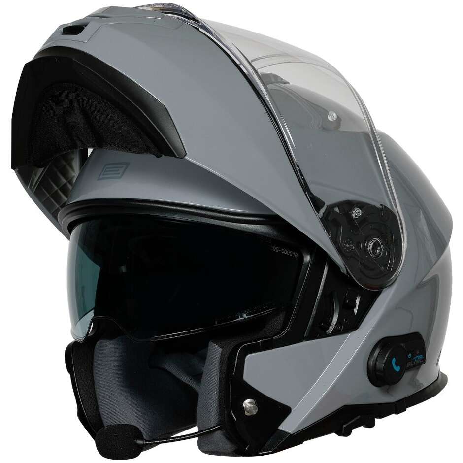 Casco Moto Modulare P/J Origine ORIGINE LOGIC + BT SOLID Grigio