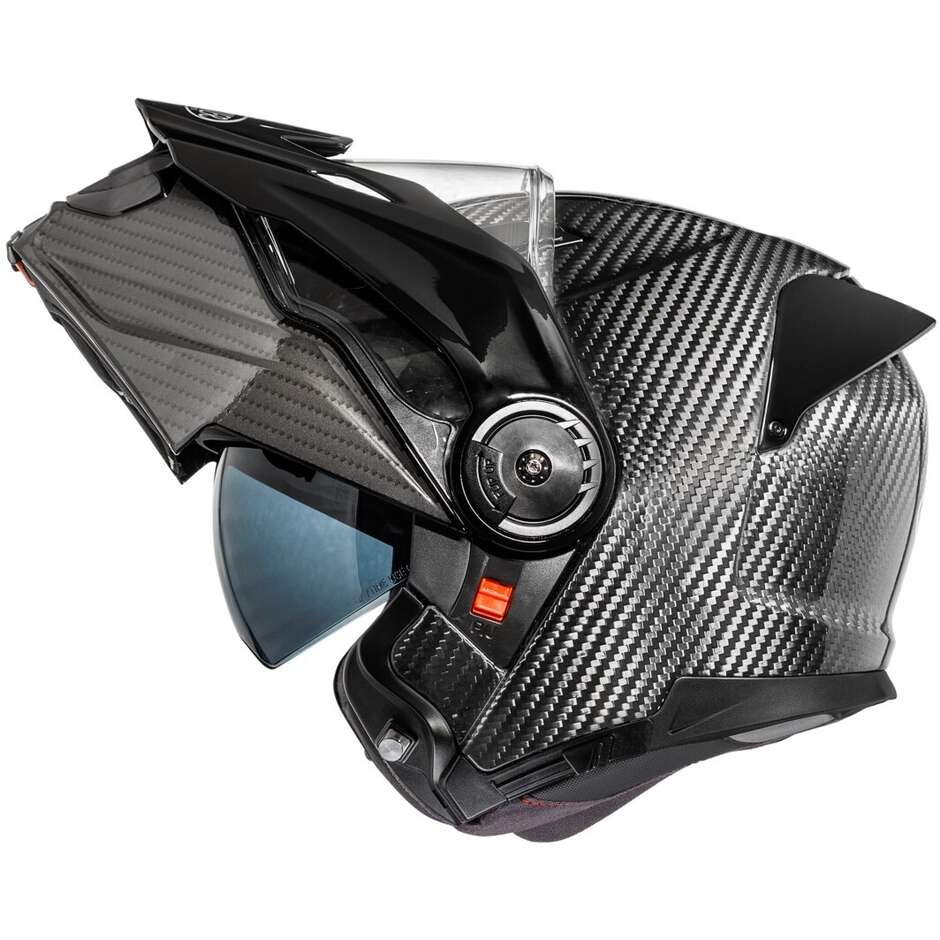 Casco Moto Modulare P/J Premier LAND CRUISER CARBON Lucido