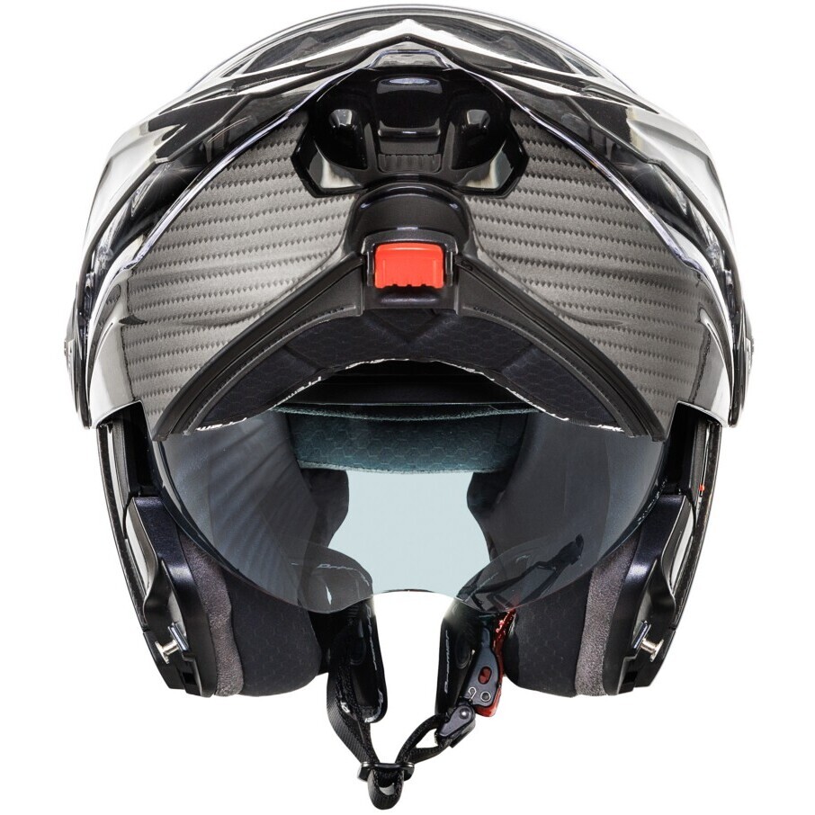 Casco Moto Modulare P/J Premier LAND CRUISER CARBON Lucido
