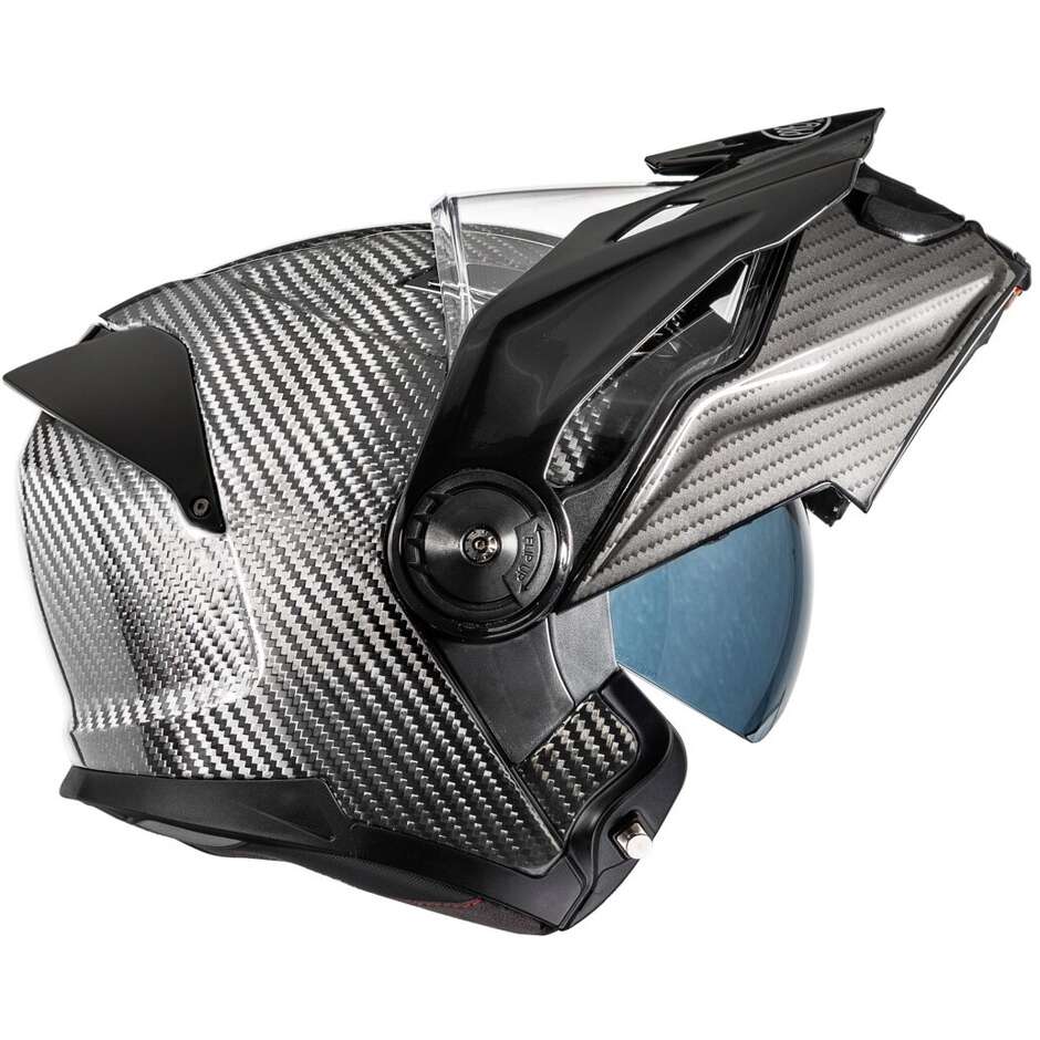 Casco Moto Modulare P/J Premier LAND CRUISER CARBON Lucido