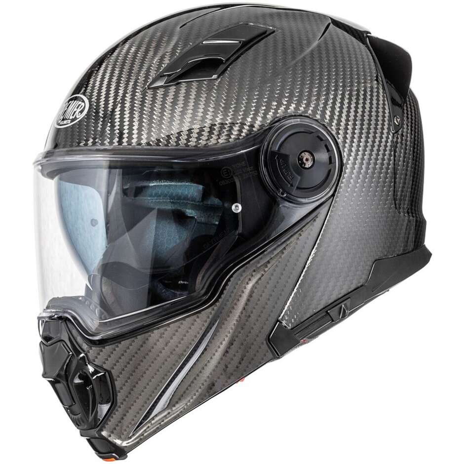Casco Moto Modulare P/J Premier LAND CRUISER CARBON Lucido