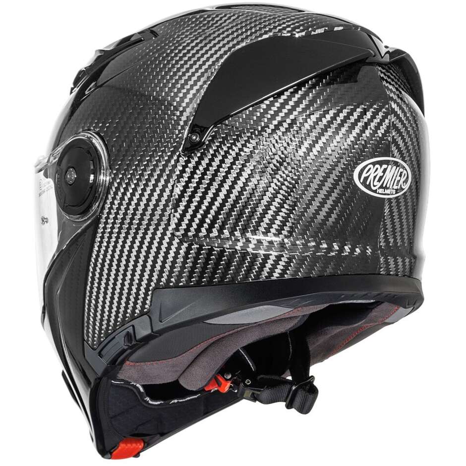 Casco Moto Modulare P/J Premier LAND CRUISER CARBON Lucido