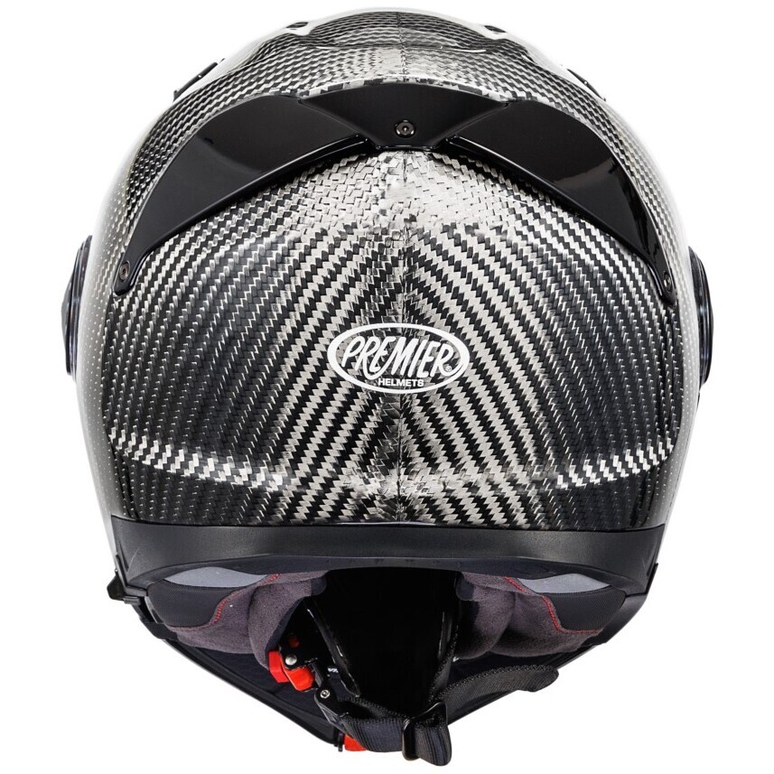 Casco Moto Modulare P/J Premier LAND CRUISER CARBON Lucido