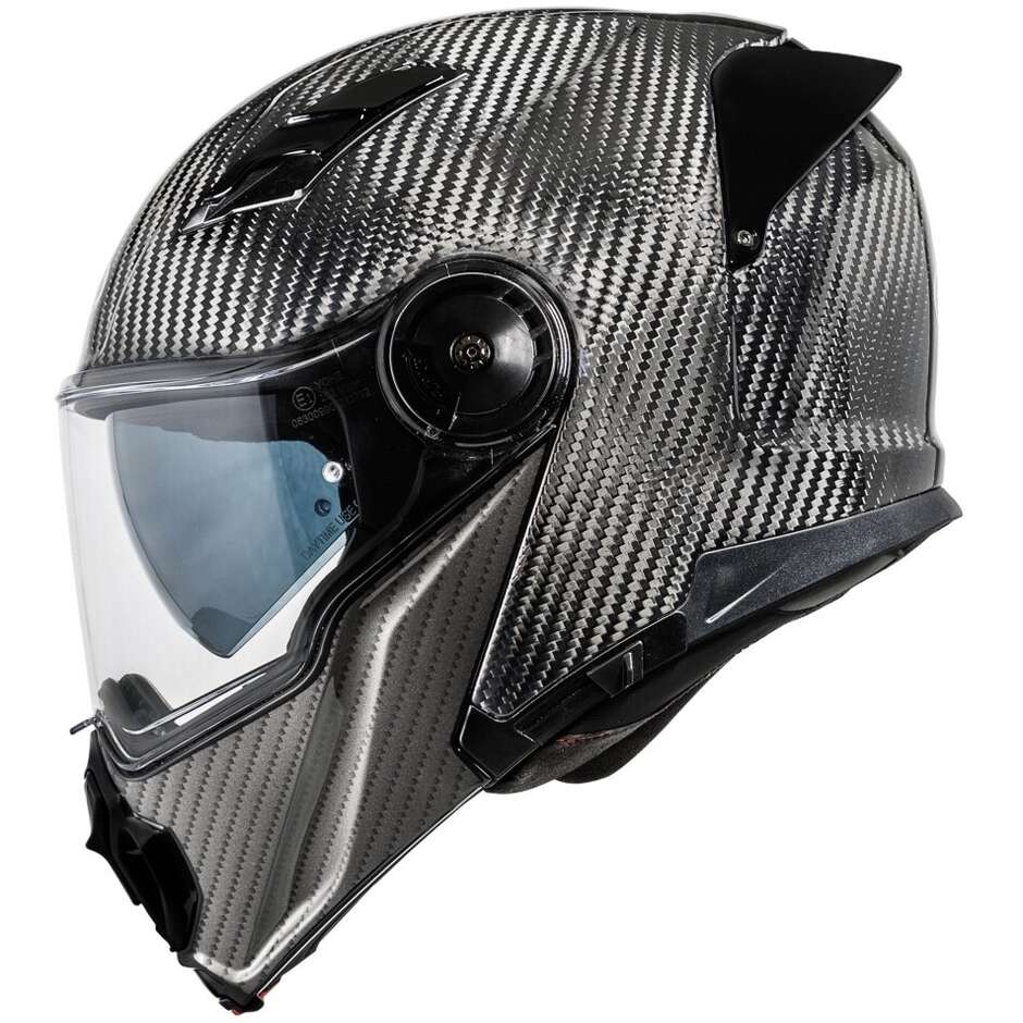 Casco Moto Modulare P/J Premier LAND CRUISER CARBON Lucido