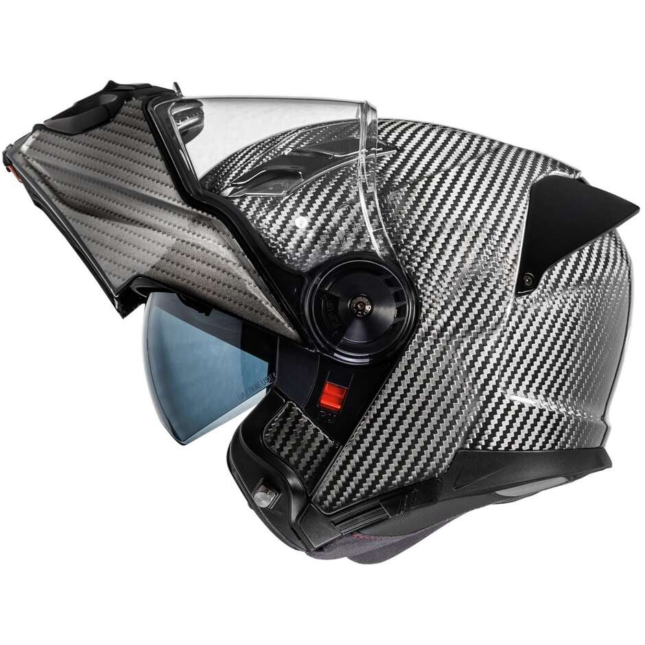 Casco Moto Modulare P/J Premier LAND CRUISER CARBON Lucido