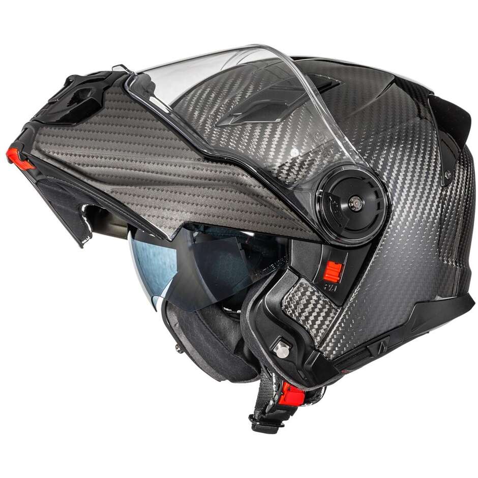 Casco Moto Modulare P/J Premier LAND CRUISER CARBON Lucido