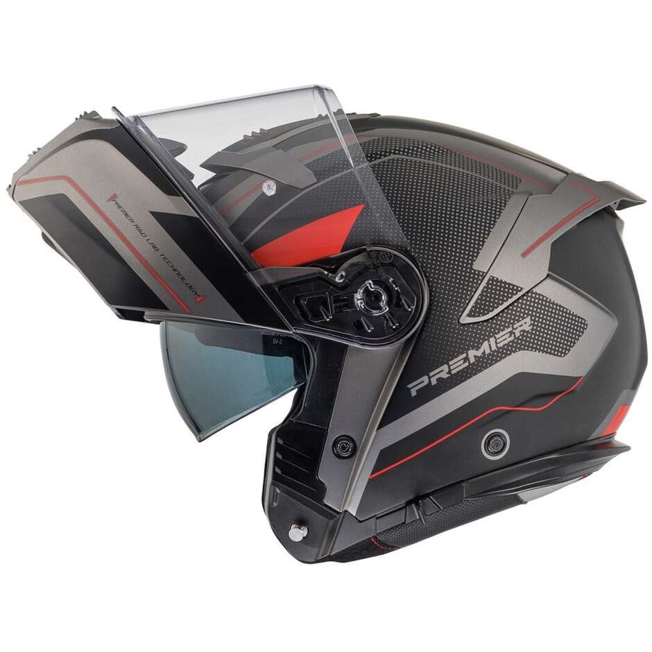 Casco Moto Modulare P/J Premier  LEGACY GT AS17BM
