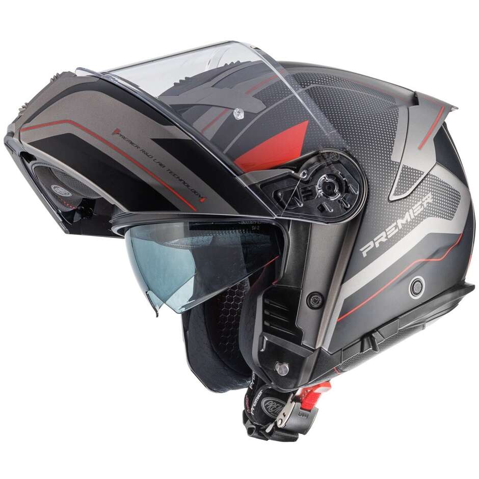 Casco Moto Modulare P/J Premier  LEGACY GT AS17BM