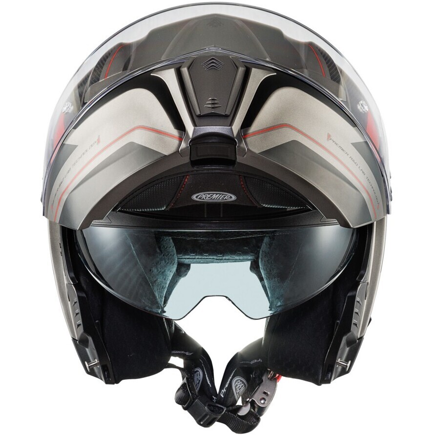 Casco Moto Modulare P/J Premier  LEGACY GT AS17BM