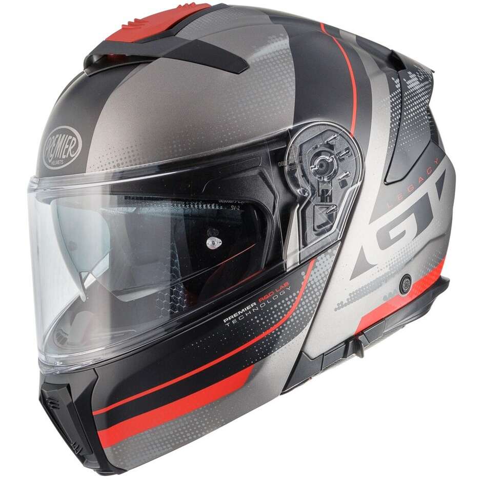 Casco Moto Modulare P/J Premier  LEGACY GT SE17BM