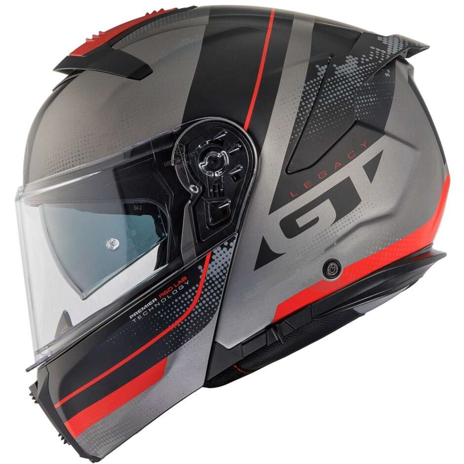 Casco Moto Modulare P/J Premier  LEGACY GT SE17BM