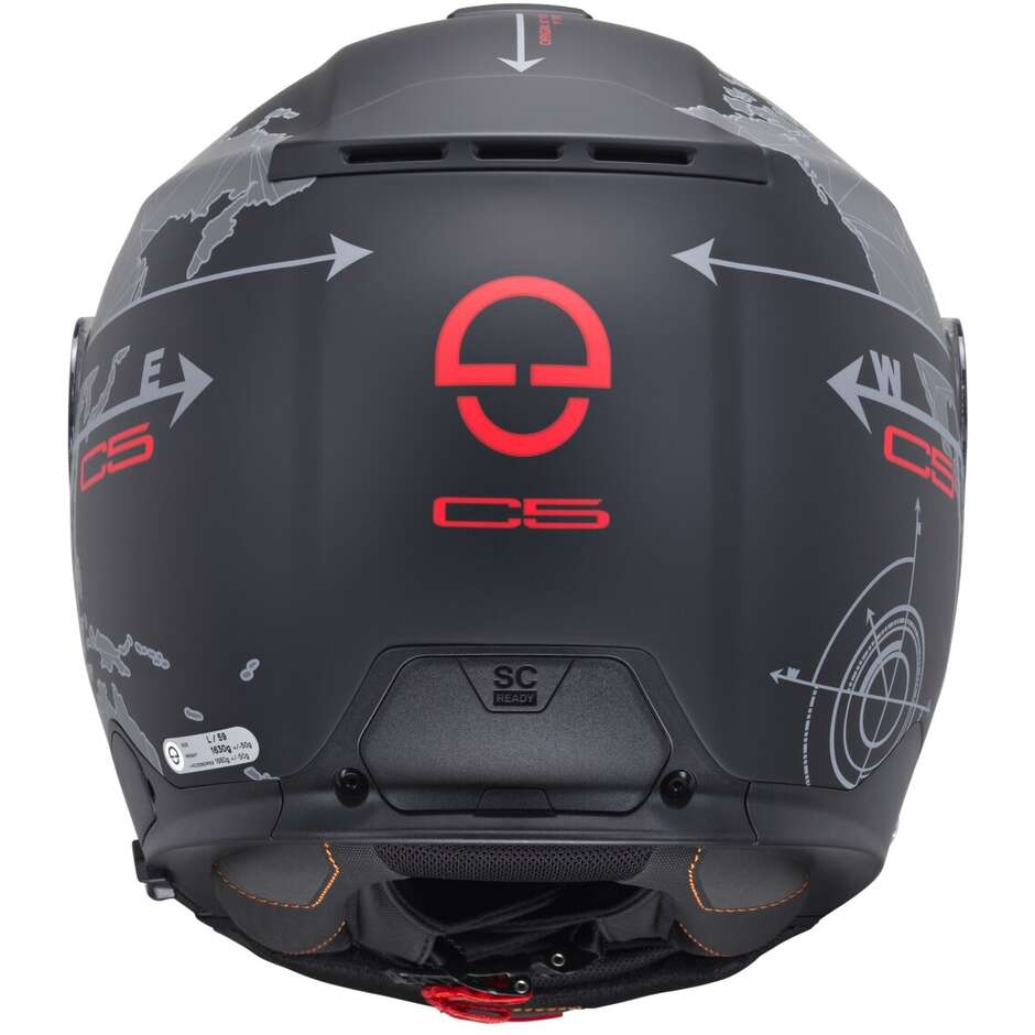 Casco Moto Modulare P/J Schuberth C5 GLOBE Nero